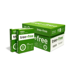 Tree Free Sugarcane Multi-Use Print & Copy Paper, Letter Size (8 1/2" x 11"), 20 Lb, White, 500 Sheets Per Ream, Case Of 10 Reams