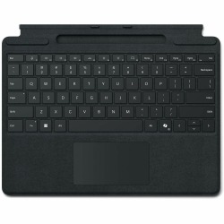 Microsoft Keyboard/Cover Case Microsoft Surface Pro Tablet - Black - Glass, Alcantara Body - 9" Height x 12.3" Width x 0.5" Depth