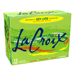 LaCroix® Core Sparkling Water, 12 Oz, Key Lime, Case Of 12 Cans