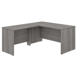 Bush Business Furniture Studio C 60"W L-Shaped Corner Desk With Return, Platinum Gray, Standard Delivery