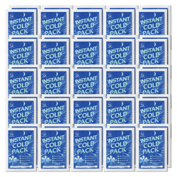 AllSett Health® Instant Disposable Cold Packs, 6" x 4-1/2", Blue, Pack Of 50 Cold Packs