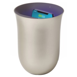 Oblio Wireless Charging Station with Built-in UV Sanitizer, Gold