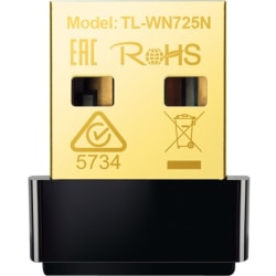 TP-Link® N150 Wireless Wi-Fi Nano USB Adapter, TL-WN725N