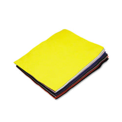 Chenille Kraft Felt Sheets, 9" x 12", Assorted Colors, Pack Of 12 Sheets