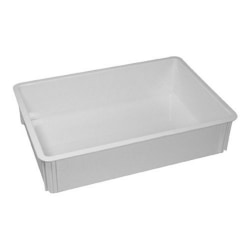 Cambro Pizza Dough Box, 6"H x 18"W x 26"D, Gray