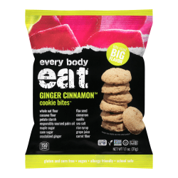 Every Body Eat Ginger Cinnamon Cookie Bites, 1.1 Oz, Total Qty 20