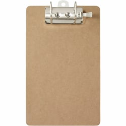 Saunders Hardboard Archboard Clipboard, 9" x 15", 100% Recycled, Brown