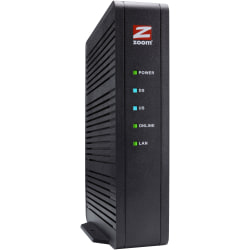 Zoom DOCSIS 3.0 16x4 686 Mbps Cable Modem, Model 5370 - 1 x Network (RJ-45) - F-type - Gigabit Ethernet - Desktop
