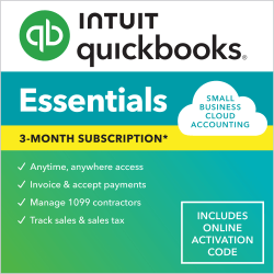 Quickbooks, Online Essentials 3M, 2024, 3 Month Subscription, Windows/Mac Compatible, ESD