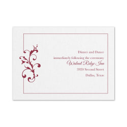 Custom Premium Wedding & Event Reception Cards, Little Love Birds, 4-7/8" x 3-1/2", Box Of 25 Cards