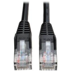 Eaton Tripp Lite Series Cat5e 350 MHz Snagless Molded (UTP) Ethernet Cable (RJ45 M/M), PoE - Black, 10 ft. (3.05 m) - N001010BK