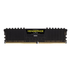 CORSAIR Vengeance LPX - DDR4 - kit - 64 GB: 4 x 16 GB - DIMM 288-pin - 3000 MHz / PC4-24000 - CL16 - 1.35 V - unbuffered - non-ECC - black