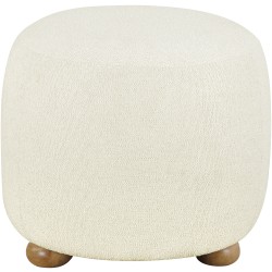 Lifestyle Solutions Gentry Ottoman, 19"H x 22"W x 22"D, Ivory