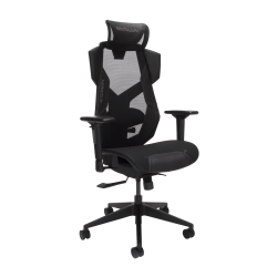RESPAWN FLEXX Mesh Gaming Chair With Lumbar Support, Ergonomic Gaming Chair with Recline/Tilt Tension Controls, Adjustable Arms, 300lb Max Weight With Wheels for Computer/Desk/Office - Black