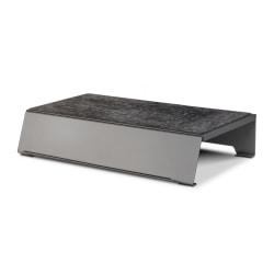 Allsop TechStyle Steel Monitor Stand Plus, Gray, Total Qty 1