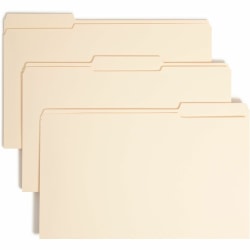 Smead® 2-Ply Manila Fastener Folders, Legal Size, Box Of 50