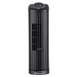 Brentwood® 14-in. 3-Speed Portable Oscillating Tower Fan, Black, F-14TBK