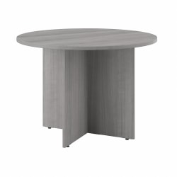 Bush Business Furniture 42" Round Conference Table, Platinum Gray, Standard Delivery