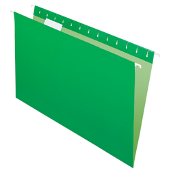 Office Depot® Brand 2-Tone Hanging File Folders, 1/5 Cut, 8 1/2" x 14", Legal Size, Green, Box Of 25 Folders