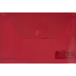 SONS System Envelopes, 11" x 11", Velcro Closure, Burgundy