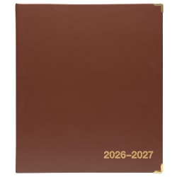 2026-2027 Excello Brands Monthly Academic Year Executive Planner, 8-1/2" x 11", Brown, June To July, Total Qty 1