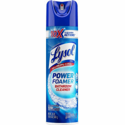 Lysol Power Foam Bathroom Cleaner - 24 fl oz (0.8 quart) - 1 Each - White Clear