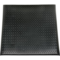 SKILCRAFT 7220015826231 Industrial Anti-fatigue Mat - Floor - 36" Length x 24" Width x 0.56" Thickness - Vinyl - Black