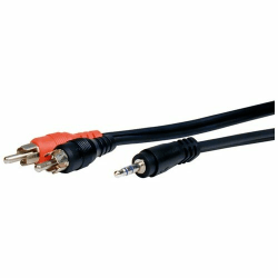 Comprehensive Standard Series 3.5mm Stereo Mini Plug To 2 RCA Plugs Audio Cable, 6'