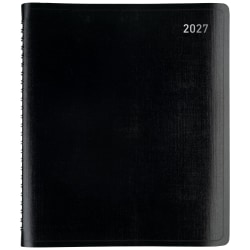 Office Depot Brand 13-Month Monthly Planner, 7" x 9", Black, January 2027 to January 2028, OD71110027