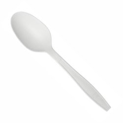 Karat Earth Compostable Teaspoons, White, Pack Of 1,000 Spoons