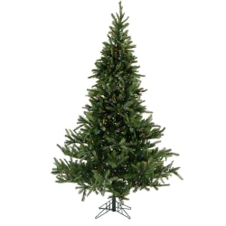 Fraser Hill Farm Artificial Foxtail Pine Christmas Tree With Multicolor LED String Lighting And EZ Connect, 9'