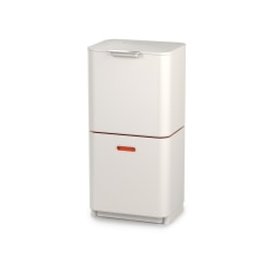 Joseph Joseph Totem 2-Tier Trash/Recycling Bin, 60 Liters, Stone