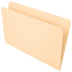 Office Depot® Brand File Folders, Straight Cut, Legal Size, Manila, Pack Of 100