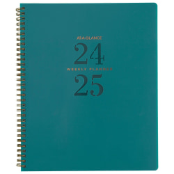 2024-2025 AT-A-GLANCE® Signature Lite Weekly/Monthly Academic Planner, 8-1/2" x 11", Teal, July 2024 To June 2025, YP90LA12