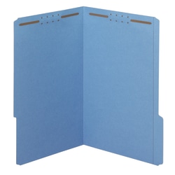 Office Depot® Brand Color Fastener File Folders, Legal Size (8-1/2" x 14"), 2" Expansion, Blue, Box Of 50