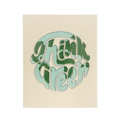 Eccolo Lena + Liam Paper Back To School 2-Pocket Folder, 9-1/4" x 11-1/2", Earth Love Green