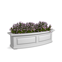 Mayne Nantucket Window Box Planter, 3', White