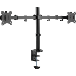 Amer Desk Mount for Monitor, Flat Panel Display - 2 Display(s) Supported - 32" Screen Support - 17.64 lb Load Capacity - 75 x 75, 100 x 100
