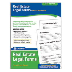 Adams® Real Estate Legal Forms Kit, 8 1/2" x 11"