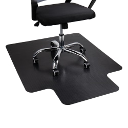 Mind Reader Office Chair Mat For Hard Floors, 1/16"H x 36"W x 48"D, Black