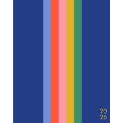 2026 Willow Creek Press Monthly Booklet Planner, 7-1/2" x 9-1/2", Bold Stripe, January To December, 58510