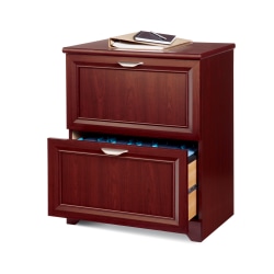 Realspace® Magellan 24"W Lateral 2-Drawer File Cabinet, Classic Cherry