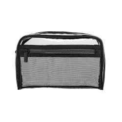 Conair Plastic Travel Smart Cosmetic Travel Bag, 9"H x 5-1/2"W x 3-1/4"D, Clear