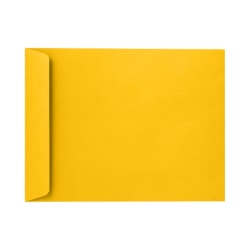 LUX Open-End 10" x 13" Envelopes, Peel & Press Closure, Sunflower Yellow, Pack Of 500
