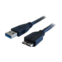 Comprehensive USB 3.0 A Male to Micro B Male Cable 10ft. - 10 ft Micro-USB/USB Data Transfer Cable - First End: 1x Type A Male USB - USB3AMCB10ST