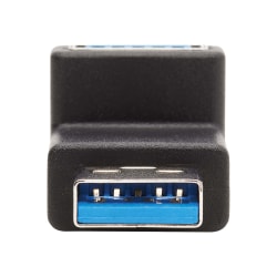 Tripp Lite USB 3.0 SuperSpeed Adapter - USB-A to USB-A, M/F, Up Angle, Black - USB adapter - USB Type A (F) up-angled to USB Type A (M) - USB 3.0 - molded - black