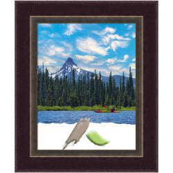 Amanti Art Wood Picture Frame, 15" x 18", Matted For 11" x 14", Signore Bronze