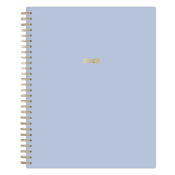 2025 Day Designer The Everygirl Monthly Planner, 8" x 10", Soft Blue, January To December