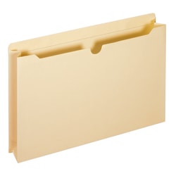 Office Depot® Brand Manila Double-Top File Jackets, 2" Expansion, Legal Size, Box Of 50