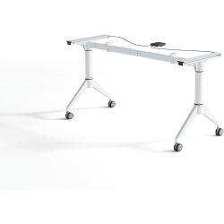 Lorell Training Table Base - White Folding Base - 2 Legs - 29.50" Height - Assembly Required